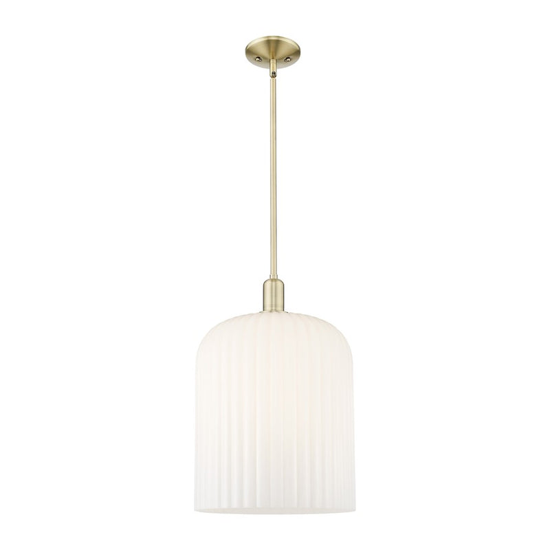 Innovations Bridal Veil 1Lt 12" Stem Mini Pendant, AB/GW - 716-1S-AB-G559-12GWH