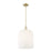 Innovations Bridal Veil 1Lt 12" Stem Mini Pendant, AB/GW - 716-1S-AB-G559-12GWH