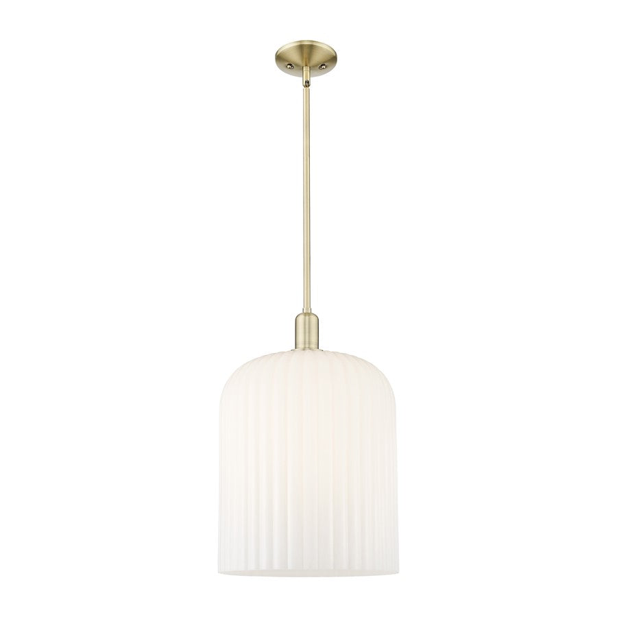 Innovations Bridal Veil 1Lt 12" Stem Mini Pendant, AB/GW - 716-1S-AB-G559-12GWH