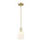Innovations Bridal Veil 1Lt 5" Stem Mini Pendant, AB/GW - 716-1S-AB-G559-5GWH