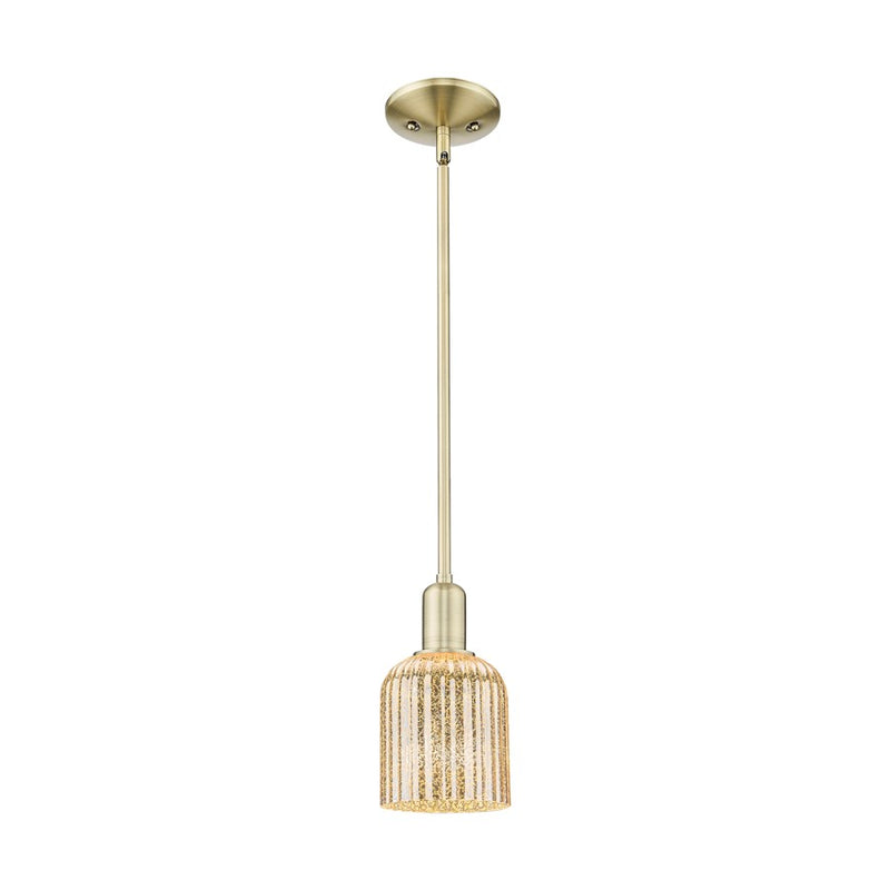 Innovations Bridal Veil 1Lt 5" Stem Mini Pendant, AB/MC - 716-1S-AB-G559-5ME