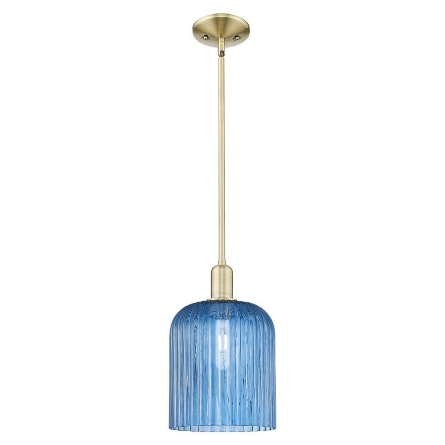 Innovations Bridal Veil 1Lt 8" Stem Mini Pendant, AB/Blue - 716-1S-AB-G559-8BL