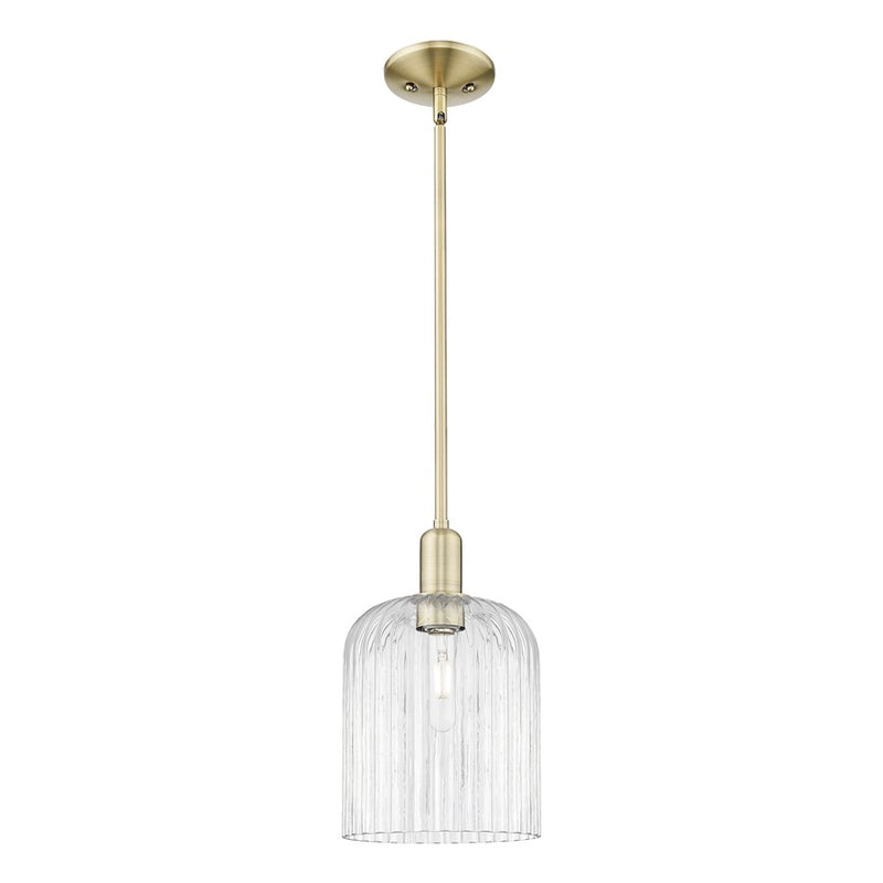 Innovations Bridal Veil 1Lt 8" Stem Mini Pendant, AB/Clear - 716-1S-AB-G559-8CL