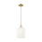 Innovations Bridal Veil 1Lt 8" Stem Mini Pendant, AB/GW - 716-1S-AB-G559-8GWH