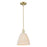 Innovations NB Dome 1Lt 9" Stem Mini Pendant, AB/NF - 716-1S-AB-NBD-9-NAT