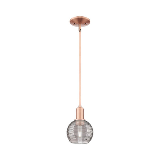 Innovations Athens DS 1Lt 6" Stem Mini Pendant, CP/SDS - 716-1S-AC-G1213-6SM