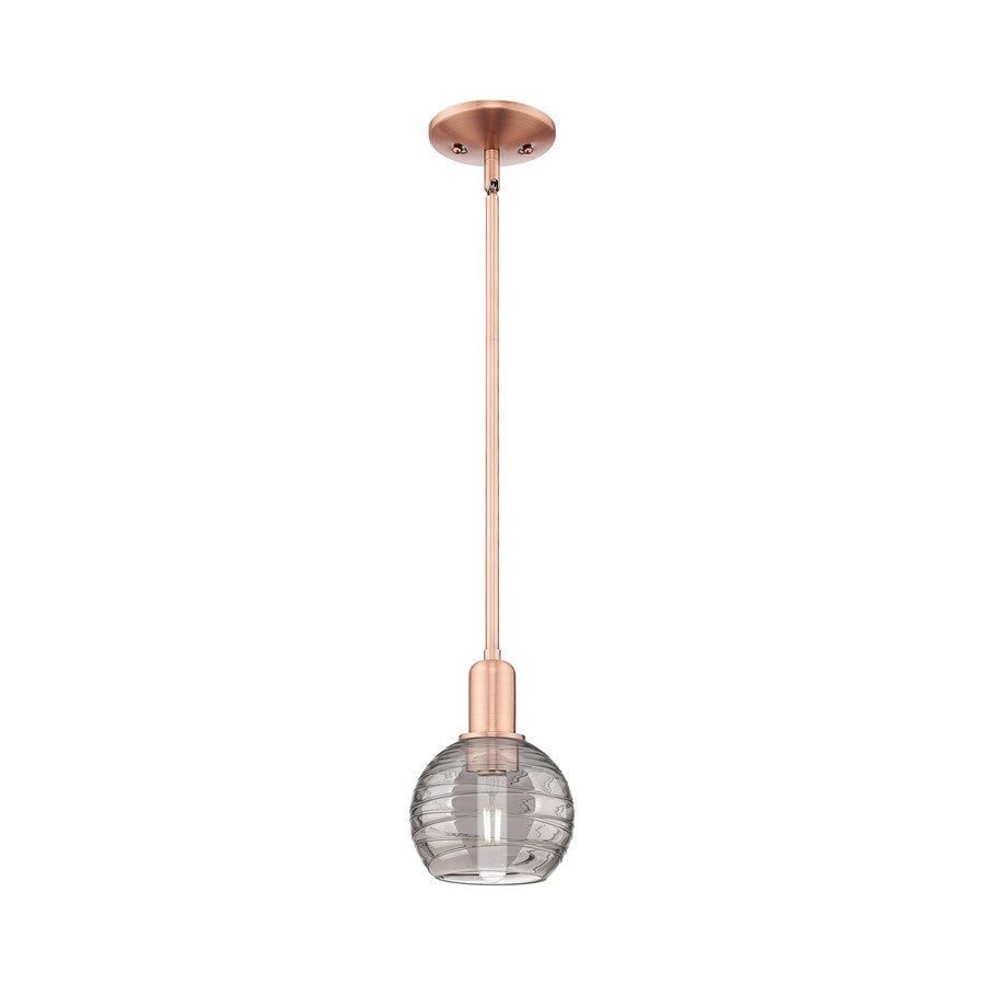 Innovations Athens DS 1Lt 6" Stem Mini Pendant, CP/SDS - 716-1S-AC-G1213-6SM