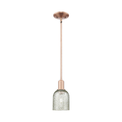 Innovations Caledonia 5in 1-Light Mini Pendant | Industrial Antique Copper Steel and Mica Glass | Kitchen Island & Dining Room | 5 | Model 716-1S-AC-G259
