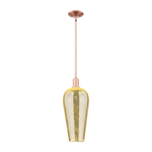 Innovations Chelsea 1Lt 8" Stem Mini Pendant, Copper/MC - 716-1S-AC-G456-8ME