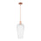 Innovations Chelsea 1Lt 8" Stem Mini Pendant, Copper/Seedy - 716-1S-AC-G456-8SDY