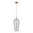 Innovations Chelsea 1Lt 8" Stem Mini Pendant, Copper/Smoke - 716-1S-AC-G456-8SM