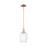 Innovations Preston 1Lt 6" Flute Stem Mini Pendant, CP/CL - 716-1S-AC-G457-6CL