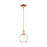 Innovations Preston 1Lt 7" Globe Stem Mini Pendant, CP/CL - 716-1S-AC-G458-7CL