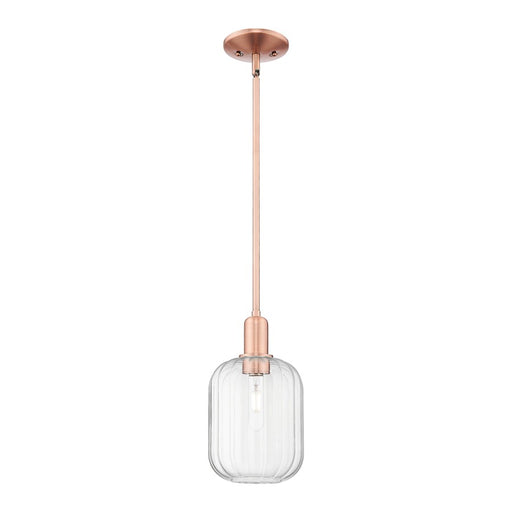 Innovations Preston 1Lt 7" Jar Stem Mini Pendant, CP/Clear - 716-1S-AC-G460-7CL