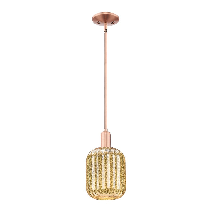 Innovations Preston 1Lt 7" Jar Stem Mini Pendant, CP/MC - 716-1S-AC-G460-7ME