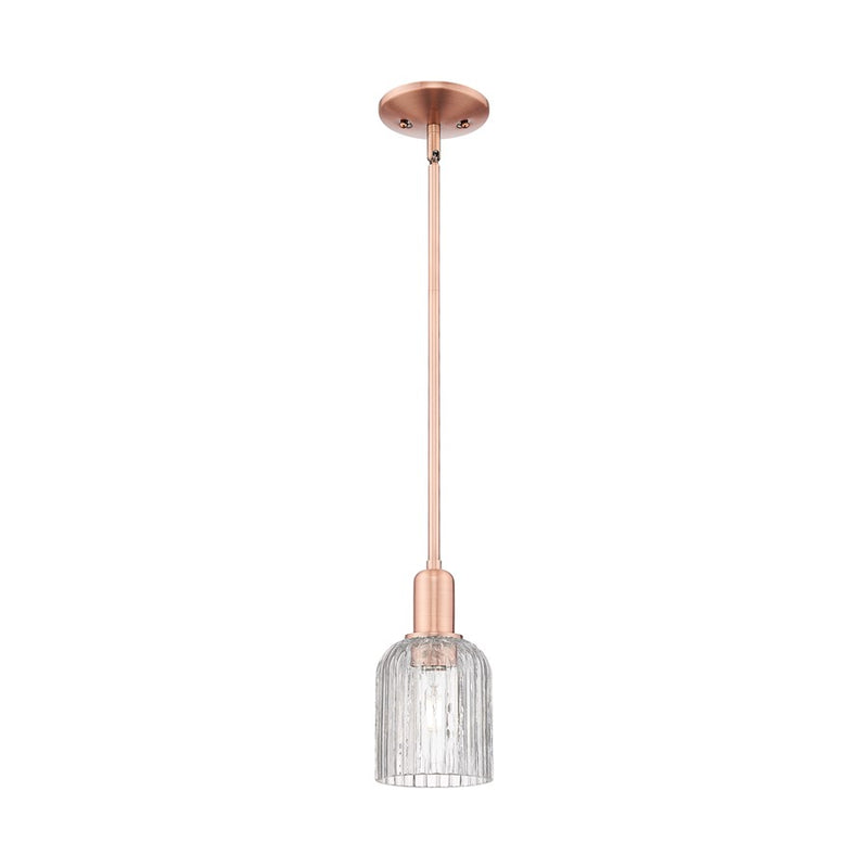 Innovations Bridal Veil 1Lt 5" Stem Mini Pendant, CP/Clear - 716-1S-AC-G559-5CL