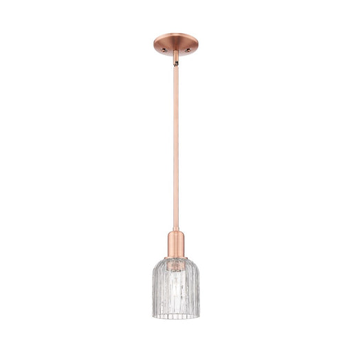 Innovations Bridal Veil 1Lt 5" Stem Mini Pendant, CP/Clear - 716-1S-AC-G559-5CL