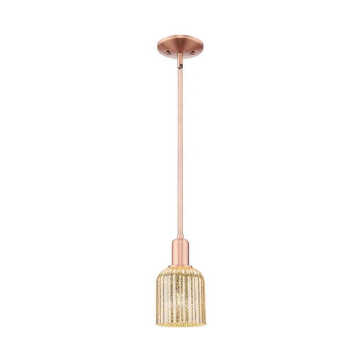 Innovations Bridal Veil 1Lt 5" Stem Mini Pendant, CP/MC - 716-1S-AC-G559-5ME