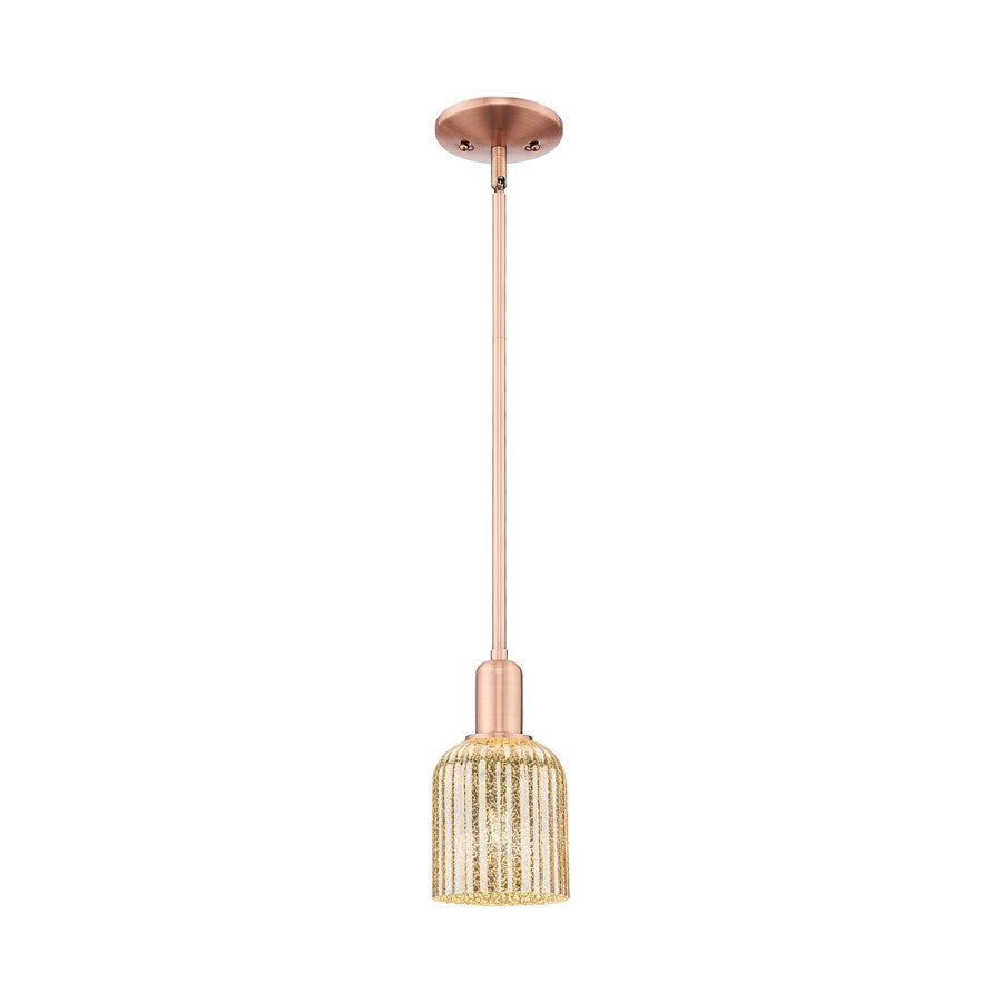 Innovations Bridal Veil 1Lt 5" Stem Mini Pendant, CP/MC - 716-1S-AC-G559-5ME