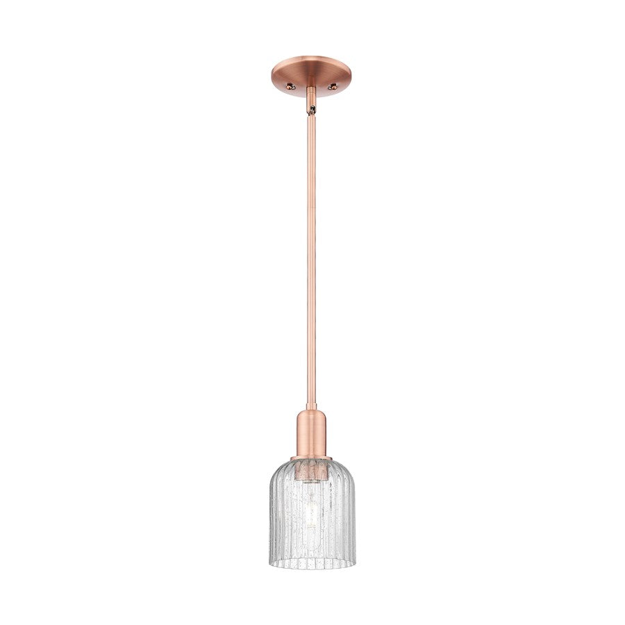 Innovations Bridal Veil 1Lt 5" Stem Mini Pendant, CP/Seed - 716-1S-AC-G559-5SDY