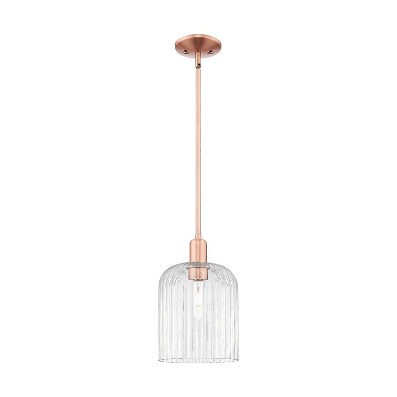 Innovations Bridal Veil 1Lt 8" Stem Mini Pendant, CP/Clear - 716-1S-AC-G559-8CL