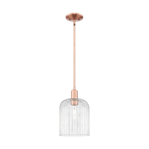 Innovations Bridal Veil 1Lt 8" Stem Mini Pendant, CP/Clear - 716-1S-AC-G559-8CL