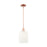 Innovations Bridal Veil 1Lt 8" Stem Mini Pendant, CP/GW - 716-1S-AC-G559-8GWH