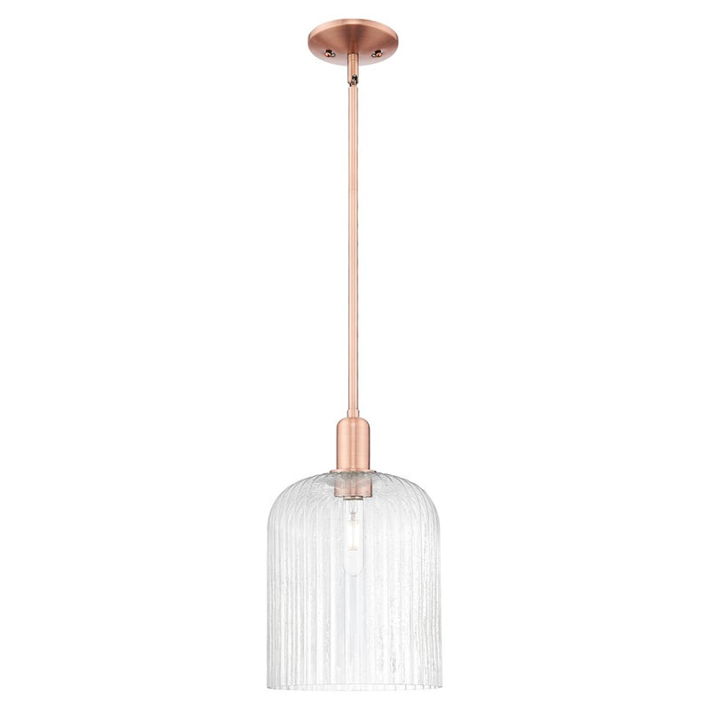 Innovations Bridal Veil 1Lt 8" Stem Mini Pendant, CP/Seed - 716-1S-AC-G559-8SDY
