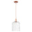 Innovations Bridal Veil 1Lt 8" Stem Mini Pendant, CP/Seed - 716-1S-AC-G559-8SDY