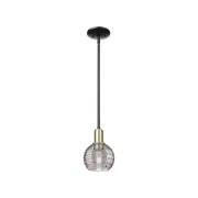 Innovations ADS 1Lt 6" Stem Mini Pendant, BKBS/SM - 716-1S-BAB-G1213-6SM