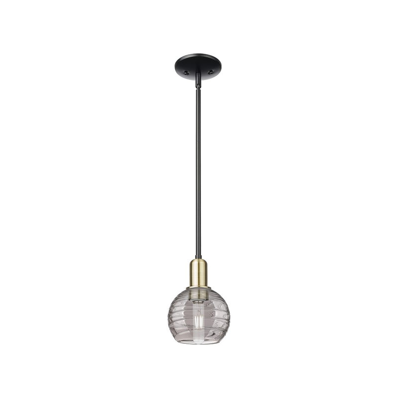 Innovations ADS 1Lt 6" Stem Mini Pendant, BKBS/SM - 716-1S-BAB-G1213-6SM