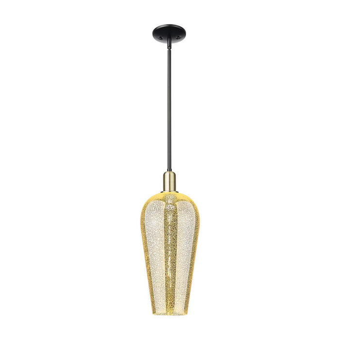Innovations Chelsea 1Lt 8" Stem Mini Pendant, BKBS/Mercury - 716-1S-BAB-G456-8ME