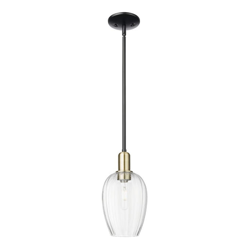 Innovations Preston 1Lt 6" Flute Stem Mini Pendant, BKS/CL - 716-1S-BAB-G457-6CL