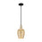 Innovations Preston 1Lt 6" Flute Stem Mini Pendant, BKS/MC - 716-1S-BAB-G457-6ME
