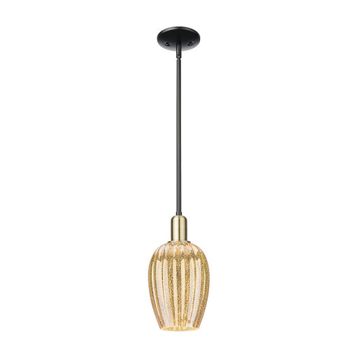 Innovations Preston 1Lt 6" Flute Stem Mini Pendant, BKS/MC - 716-1S-BAB-G457-6ME