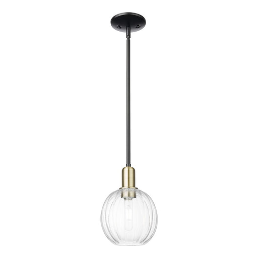 Innovations Preston 1Lt 7" Globe Stem Mini Pendant, BKS/CL - 716-1S-BAB-G458-7CL