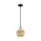 Innovations Preston 1Lt 7" Globe Stem Mini Pendant, BKS/MC - 716-1S-BAB-G458-7ME