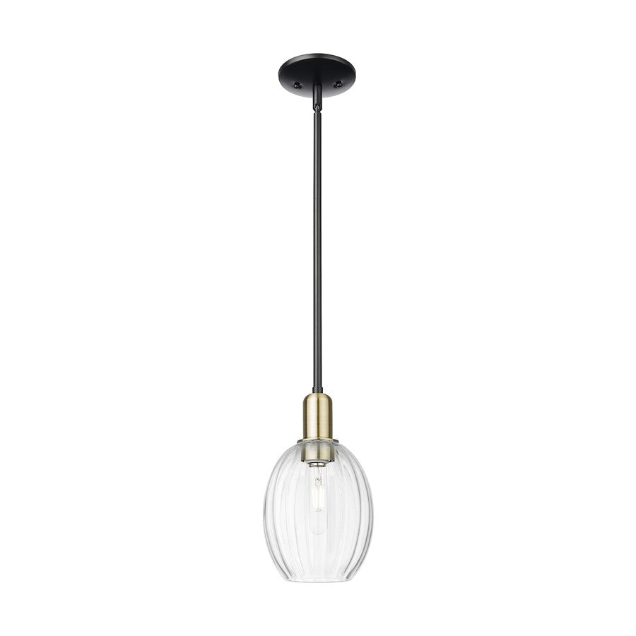 Innovations Preston 1Lt 6" Bell Stem Mini Pendant, BKS/CL - 716-1S-BAB-G459-6CL