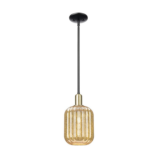 Innovations Preston 1Lt 7" Jar Stem Mini Pendant, BKBS/MC - 716-1S-BAB-G460-7ME