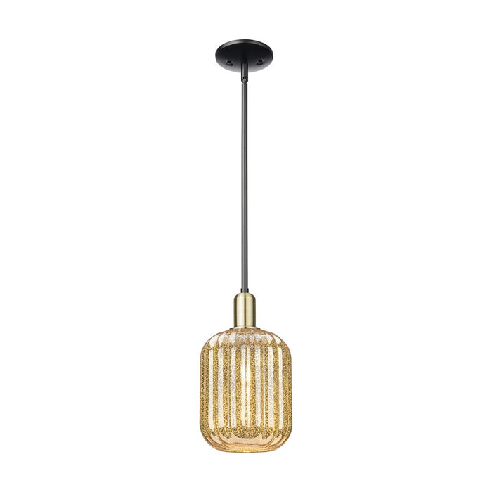 Innovations Preston 1Lt 7" Jar Stem Mini Pendant, BKBS/MC - 716-1S-BAB-G460-7ME