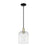 Innovations Bridal Veil 1Lt 8" Stem Mini Pendant, BKS/CL - 716-1S-BAB-G559-8CL