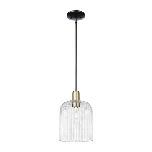 Innovations Bridal Veil 1Lt 8" Stem Mini Pendant, BKS/CL - 716-1S-BAB-G559-8CL