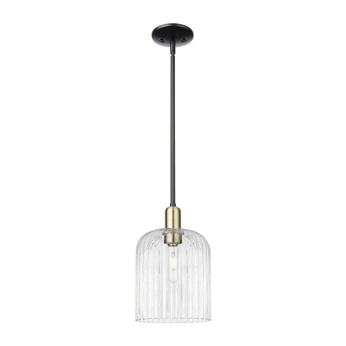 Innovations Bridal Veil 1Lt 8" Stem Mini Pendant, BKS/CL - 716-1S-BAB-G559-8CL