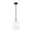Innovations Bridal Veil 1Lt 8" Stem Mini Pendant, BKS/GW - 716-1S-BAB-G559-8GWH