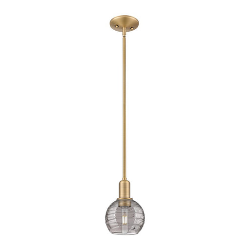 Innovations Athens DS 1Lt 6" Stem Mini Pendant, BB/SDS - 716-1S-BB-G1213-6SM