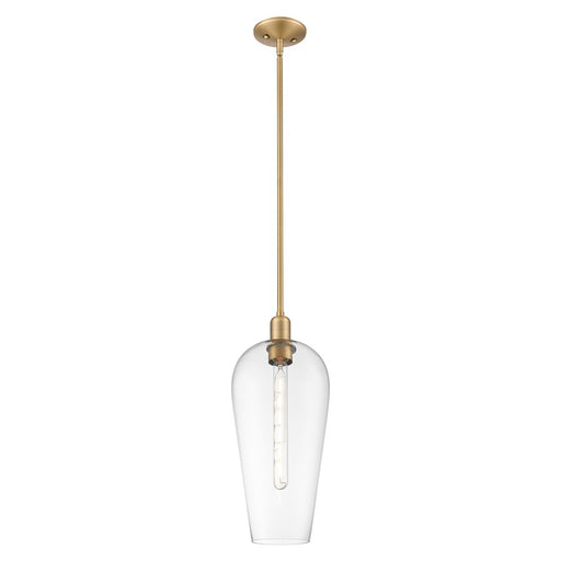 Innovations Chelsea 8" Stem Mini Pendant, BB/Clear - 716-1S-BB-G456-8CL