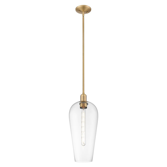 Innovations Chelsea 8" Stem Mini Pendant, BB/Clear - 716-1S-BB-G456-8CL
