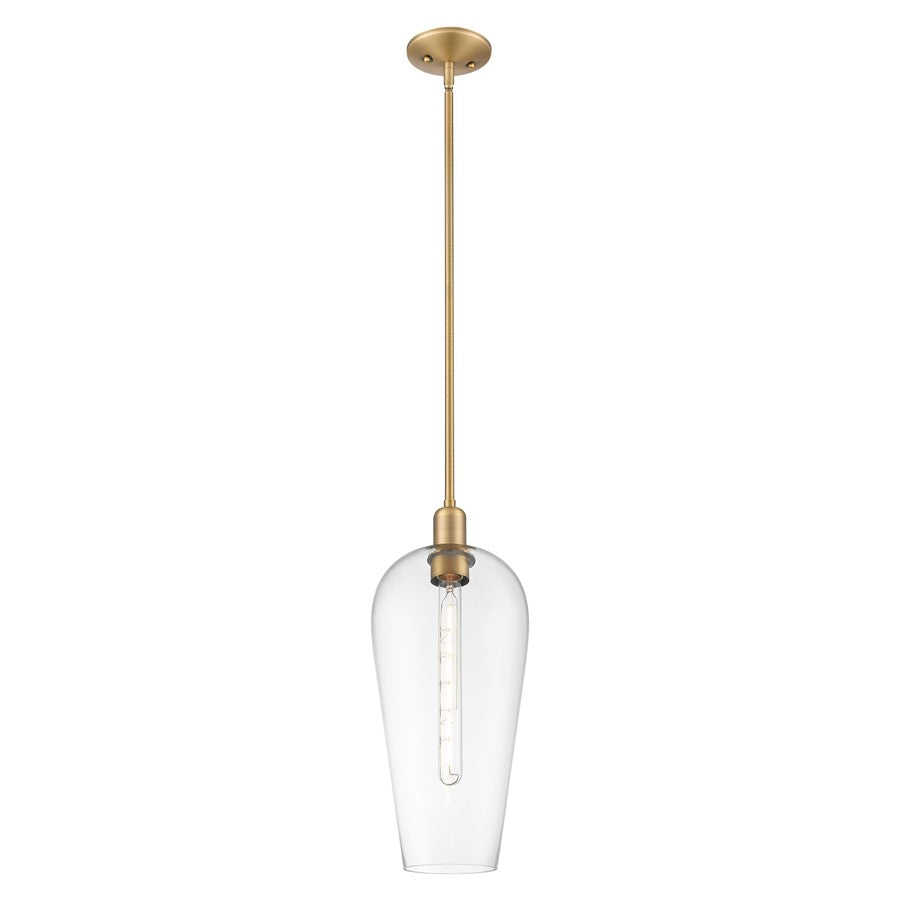 Innovations Chelsea 8" Stem Mini Pendant, BB/Clear - 716-1S-BB-G456-8CL