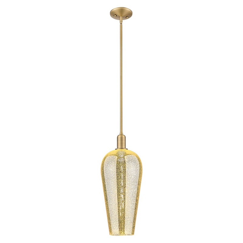 Innovations Chelsea 8" Stem Mini Pendant, BB/Merc - 716-1S-BB-G456-8ME