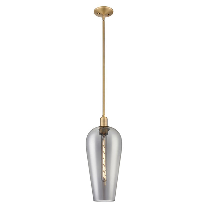 Innovations Chelsea 8" Stem Mini Pendant, BB/Smoke - 716-1S-BB-G456-8SM